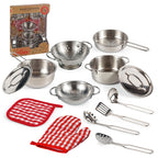 👩‍🍳 Kids Kitchen Set – Pretend Cooking Playset with Utensils, Food & Light/Sound Effects 🎵✨