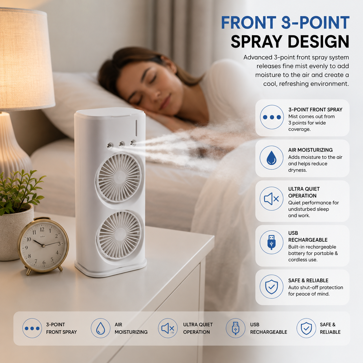 Double Ended Spray Fan